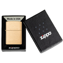 Зажигалка ZIPPO классическая с покрытием матовая латунь | Classic Brushed Brass, латунь/сталь, золотистая, матовая, 38x13x57 мм для нанесения логотипа
