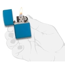 Зажигалка ZIPPO классическая с синим глянцевым покрытием | Classic High Polish Blue, латунь/сталь, синяя, глянцевая, 38x13x57 мм для нанесения логотипа