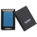 Зажигалка ZIPPO классическая с синим глянцевым покрытием | Classic High Polish Blue, латунь/сталь, синяя, глянцевая, 38x13x57 мм для нанесения логотипа