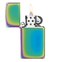 Зажигалка ZIPPO узкая с разноцветным покрытием | Slim® Multi Color, латунь/сталь, разноцветная, глянцевая, 29x10x60 мм для нанесения логотипа