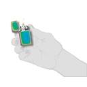 Зажигалка ZIPPO узкая с разноцветным покрытием | Slim® Multi Color, латунь/сталь, разноцветная, глянцевая, 29x10x60 мм для нанесения логотипа