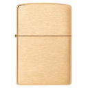 Зажигалка ZIPPO классическая с покрытием матовая латунь | Classic Brushed Brass, латунь/сталь, золотистая, матовая, 38x13x57 мм для нанесения логотипа