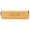Зажигалка ZIPPO классическая с покрытием матовая латунь | Classic Brushed Brass, латунь/сталь, золотистая, матовая, 38x13x57 мм для нанесения логотипа