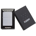 Зажигалка ZIPPO классическая с покрытием сатинированный хром | Classic Satin Chrome, латунь/сталь, серебристая, матовая, 38x13x57мм для нанесения логотипа
