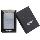 Зажигалка ZIPPO классическая с покрытием поцарапанный хром | Classic Street Chrome, латунь/сталь, серебристая, матовая, 38x13x57 мм для нанесения логотипа