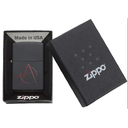 Зажигалка ZIPPO Символ анархии с черным матовым покрытием | Anarchy Symbol Black Matte, латунь/сталь, чёрная, матовая, 38x13x57 мм для нанесения логотипа