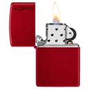 Зажигалка ZIPPO Логотип с покрытием Красное карамелизированное яблоко | Logo Candy Apple Red™, латунь/сталь, красная, глянцевая, 38x13x57 мм для нанесения логотипа