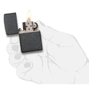 Зажигалка ZIPPO классическая с каменным покрытием | Classic Iron Stone, латунь/сталь, серая, матовая, 38x13x57 мм для нанесения логотипа