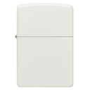 Зажигалка ZIPPO классическая с белым матовым покрытием | Classic White Matte, латунь/сталь, белая, матовая, 38x13x57 мм для нанесения логотипа