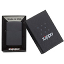 Зажигалка ZIPPO классическая с черным матовым покрытием | Classic Black Matte, латунь/сталь, чёрная, матовая, 38x13x57 мм для нанесения логотипа