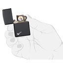Зажигалка для трубок ZIPPO с черным матовым покрытием | Pipe Black Matte, латунь/сталь, чёрная, матовая, 36x12x56 мм для нанесения логотипа