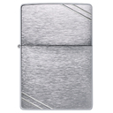 Зажигалка ZIPPO Винтаж серия 1937 года с покрытием матовый хром | Vintage™ Series 1937 Brushed Chrome, серебристая, 38x13x57 мм для нанесения логотипа