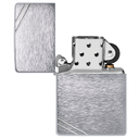Зажигалка ZIPPO Винтаж серия 1937 года с покрытием матовый хром | Vintage™ Series 1937 Brushed Chrome, серебристая, 38x13x57 мм для нанесения логотипа