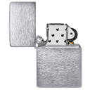 Зажигалка ZIPPO Винтаж серия 1937 года с покрытием матовый хром | Vintage™ Series 1937 Brushed Chrome, серебристая, 38x13x57 мм для нанесения логотипа