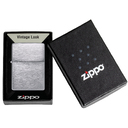 Зажигалка ZIPPO Винтаж серия 1937 года с покрытием матовый хром | Vintage™ Series 1937 Brushed Chrome, серебристая, 38x13x57 мм для нанесения логотипа