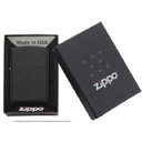 Зажигалка ZIPPO классическая с черным покрытием с кракелюром | Classic Black Crackle™, латунь/сталь, чёрная, матовая, 38x13x57 мм для нанесения логотипа