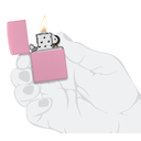 Зажигалка ZIPPO классическая с розовым матовым покрытием | Classic Pink Matte, латунь/сталь, розовая, матовая, 38x13x57 мм для нанесения логотипа