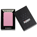 Зажигалка ZIPPO классическая с розовым матовым покрытием | Classic Pink Matte, латунь/сталь, розовая, матовая, 38x13x57 мм для нанесения логотипа