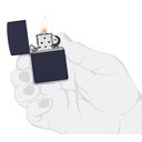 Зажигалка ZIPPO классическая с темно-синем матовым покрытием | Classic Navy Matte, латунь/сталь, синяя, матовая, 38x13x57 мм для нанесения логотипа