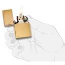 Зажигалка ZIPPO Винтажная 1937 года с покрытием матовая латунь | 1937 Vintage™ Brushed Brass, латунь/сталь, золотистая, 38x13x57 мм для нанесения логотипа