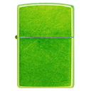 Зажигалка ZIPPO классическая с кислотным зеленым покрытием | Classic Lurid, латунь/сталь, зеленая, глянцевая, 38x13x57 мм для нанесения логотипа