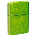 Зажигалка ZIPPO классическая с кислотным зеленым покрытием | Classic Lurid, латунь/сталь, зеленая, глянцевая, 38x13x57 мм для нанесения логотипа