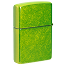 Зажигалка ZIPPO Логотип с кислотным зеленым покрытием | Logo Lurid, латунь/сталь, зеленая, глянцевая, 38x13x57 мм для нанесения логотипа