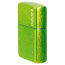 Зажигалка ZIPPO Логотип с кислотным зеленым покрытием | Logo Lurid, латунь/сталь, зеленая, глянцевая, 38x13x57 мм для нанесения логотипа