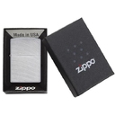 Зажигалка ZIPPO классическая хромированная с дугообразным узором | Classic Chrome Arch, латунь/сталь, серебристая, матовая, 38x13x57 мм для нанесения логотипа