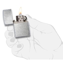 Зажигалка ZIPPO классическая с узором Елочка | Herringbone Sweep, латунь/сталь, серебристая, матовая, 38x13x57 мм для нанесения логотипа