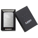 Зажигалка ZIPPO классическая с узором Елочка | Herringbone Sweep, латунь/сталь, серебристая, матовая, 38x13x57 мм для нанесения логотипа