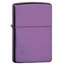 Зажигалка ZIPPO классическая с глянцевым фиолетовым покрытием | Classic High Polish Purple, латунь/сталь, фиолетовая, глянцевая, 38x13x57 мм для нанесения логотипа