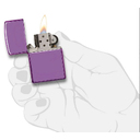Зажигалка ZIPPO классическая с глянцевым фиолетовым покрытием | Classic High Polish Purple, латунь/сталь, фиолетовая, глянцевая, 38x13x57 мм для нанесения логотипа