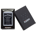 Зажигалка ZIPPO Джек Дэниэлс с покрытием поцарапанный хром | Jack Daniels® Street Chrome, латунь/сталь, серебристая, 38x13x57мм для нанесения логотипа