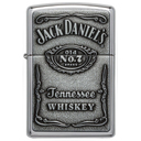 Зажигалка ZIPPO Эмблема Джек Дэниэлс с покрытием Глянцевый хром | Jack Daniels® Emblem High Polish Chrome, латунь/сталь, серебристая, 38x13x57 мм для нанесения логотипа