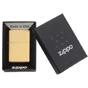 Зажигалка ZIPPO классическая с покрытием Глянцевая латунь | Classic High Polish Brass, латунь/сталь, золотистая, 38x13x57 мм для нанесения логотипа