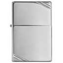 Зажигалка ZIPPO Винтажная 1937 с полосками с покрытием Глянцевый хром | Vintage™Series 1937 High Polish Chrome, латунь/сталь, серебристая, 38x13x57 мм для нанесения логотипа