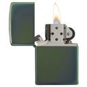Зажигалка ZIPPO классическая с глянцевым зеленым покрытием | Classic High Polish Green, латунь/сталь, зелёная, глянцевая, 38x13x57 мм для нанесения логотипа