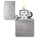Зажигалка ZIPPO классическая с покрытием матовый хром | Classic Brushed Chrome, латунь/сталь, серебристая, матовая, 38x13x57 мм для нанесения логотипа