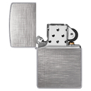 Зажигалка ZIPPO классическая с покрытием матовый хром | Classic Brushed Chrome, латунь/сталь, серебристая, матовая, 38x13x57 мм для нанесения логотипа