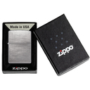 Зажигалка ZIPPO классическая с покрытием матовый хром | Classic Brushed Chrome, латунь/сталь, серебристая, матовая, 38x13x57 мм для нанесения логотипа