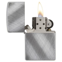 Зажигалка ZIPPO классическая с покрытием матовый хром | Classic Brushed Chrome, латунь/сталь, серебристая, матовая, 38x13x57 мм для нанесения логотипа