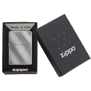Зажигалка ZIPPO классическая с покрытием матовый хром | Classic Brushed Chrome, латунь/сталь, серебристая, матовая, 38x13x57 мм для нанесения логотипа