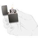 Зажигалка ZIPPO классическая с темно-серым покрытием | Classic Gray Dusk, латунь/сталь, серая, 38x13x57 мм для нанесения логотипа