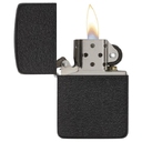 Зажигалка ZIPPO Реплика 1941 года с черным покрытием с кракелюром | 1941 Replica Black Crackle, латунь/сталь, черная, матовая, 38x13x57 мм для нанесения логотипа