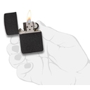 Зажигалка ZIPPO Реплика 1941 года с черным покрытием с кракелюром | 1941 Replica Black Crackle, латунь/сталь, черная, матовая, 38x13x57 мм для нанесения логотипа