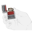 Зажигалка для трубок ZIPPO с покрытием глянцевый хром | Pipe High Polish Chrome, латунь/сталь, серебро/дерево, глянцевая, 36x12x56 мм для нанесения логотипа