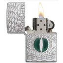 Зажигалка ZIPPO Armor™ Глаз дракона с покрытием Глянцевый хром | Dragon Eye High Polish Chrome, латунь/сталь, серебристая, 38x13x57 мм для нанесения логотипа