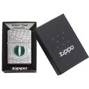 Зажигалка ZIPPO Armor™ Глаз дракона с покрытием Глянцевый хром | Dragon Eye High Polish Chrome, латунь/сталь, серебристая, 38x13x57 мм для нанесения логотипа