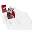 Зажигалка ZIPPO День мертвых с покрытием Красное карамелизированное яблоко | Day of Dead Candy Apple Red™, латунь/сталь,красная,глянцевая, 38x13x57мм для нанесения логотипа